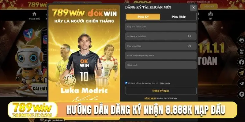 Hướng dẫn đăng ký nhận 8.888K nạp đầu